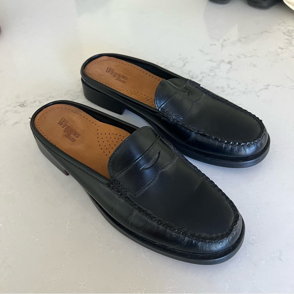 G.H. Bass & Co. Black Women's Mule Loafers